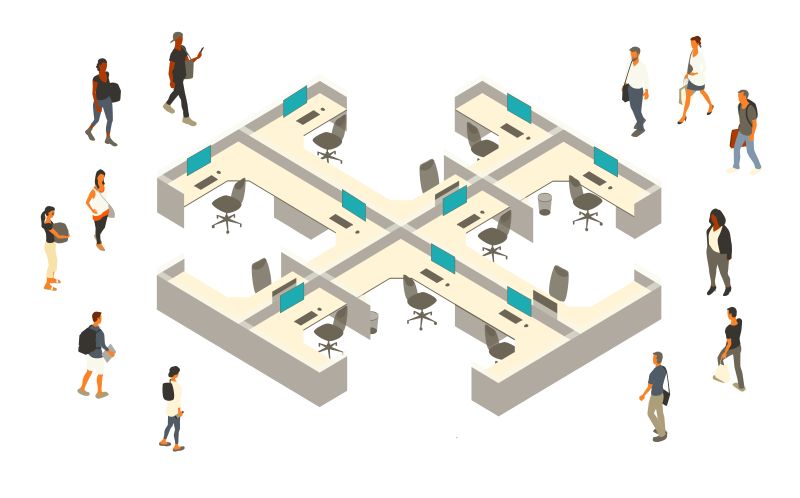 Employees returning to the office