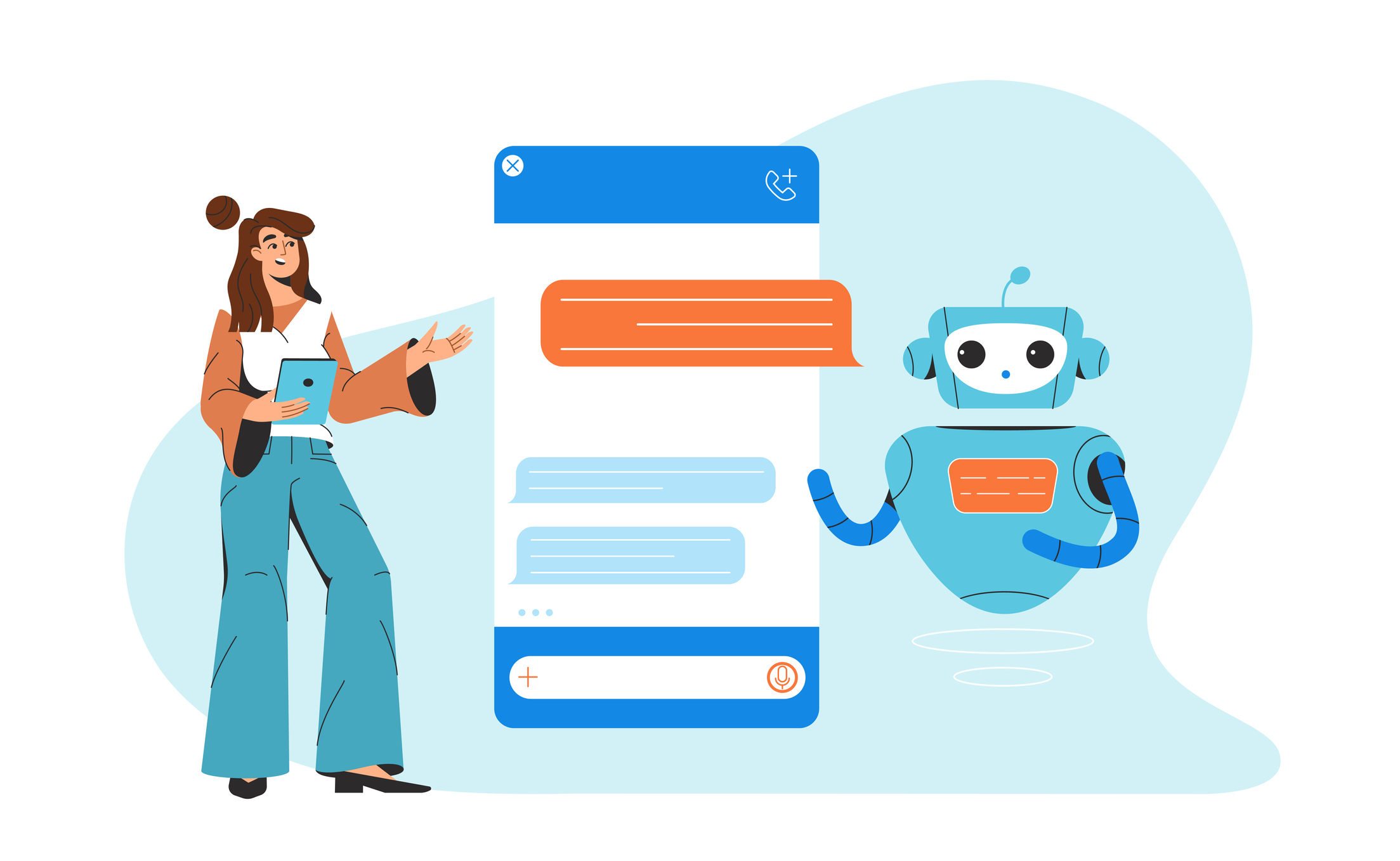 Chatbots and humans working together